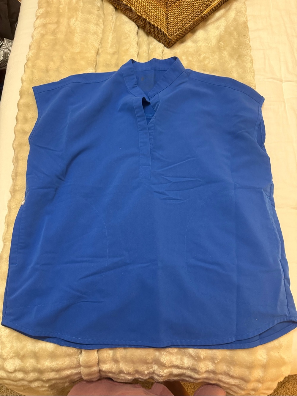 Women’s Figs Rafaela Scrub Top - Royal blue